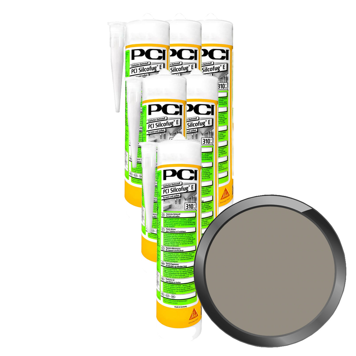 PCI SILCOFUG E - 1.86 LTR [6 X 0.31 LTR] (NR. 31 ZEMENTGRAU)