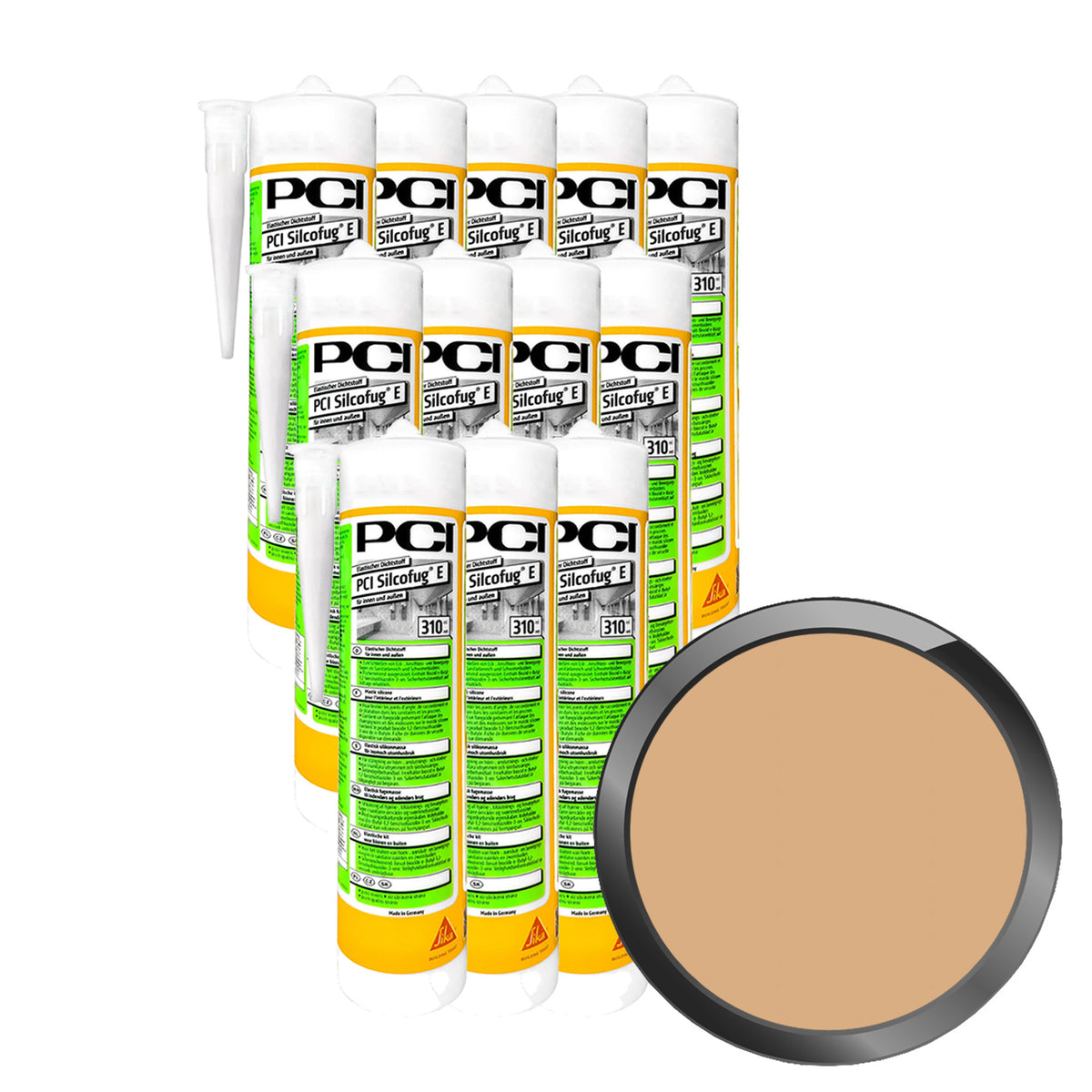 PCI SILCOFUG E - 3.72 LTR [12 X 0.31 LTR] (NR. 03 CARAMEL)