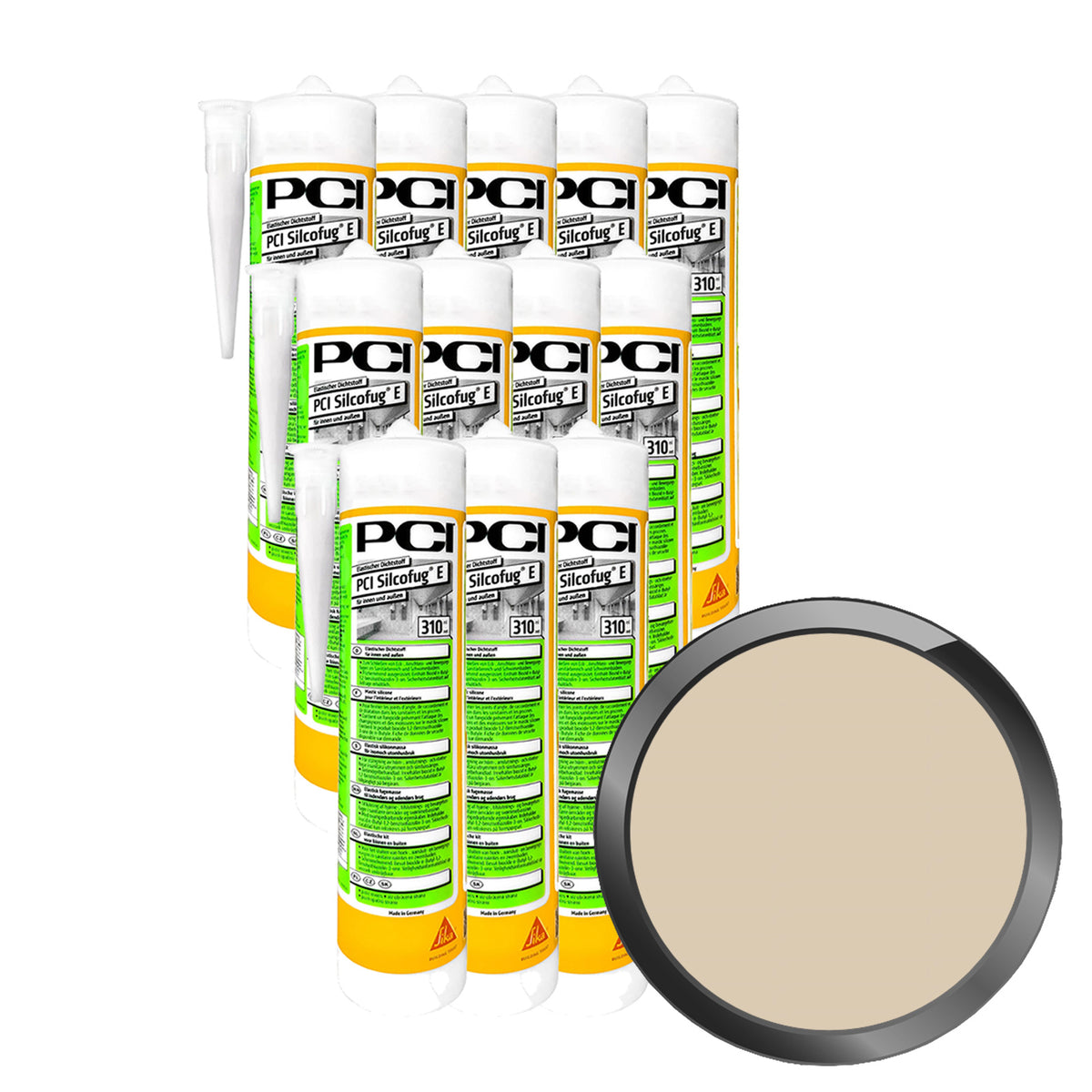 PCI SILCOFUG E - 3.72 LTR [12 X 0.31 LTR] (NR. 02 BAHAMABEIGE)