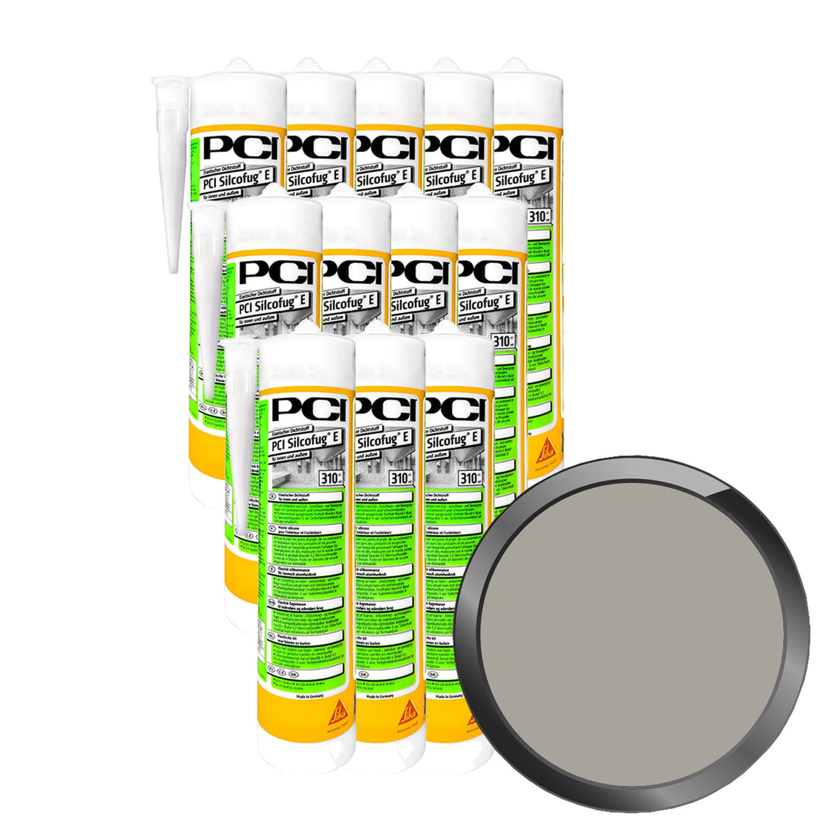 PCI SILCOFUG E - 3.72 LTR [12 X 0.31 LTR] (NR. 22 SANDGRAU)